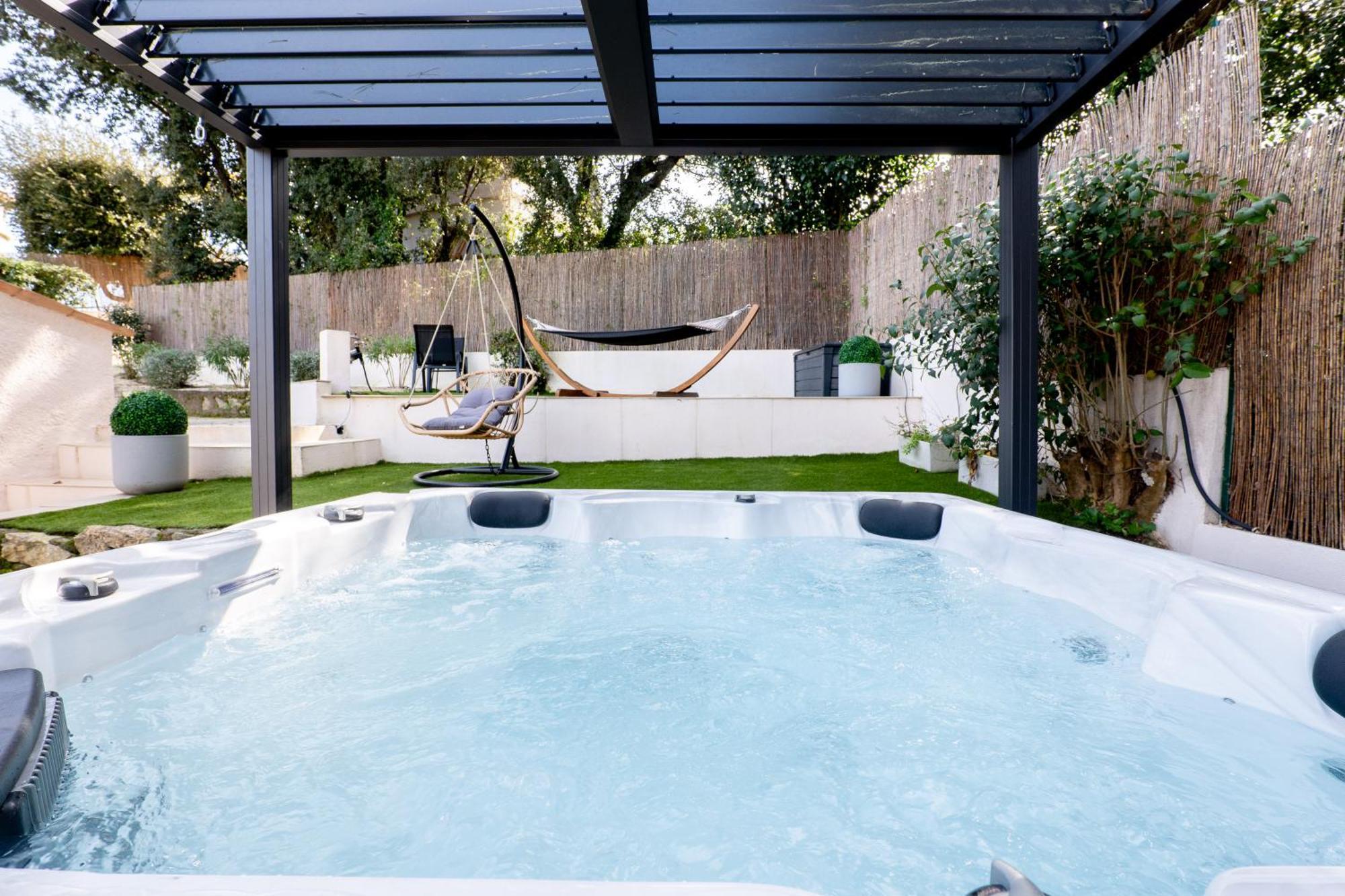 Villa Piscine-Jacuzzi-Videoprojecteur-Clim La Perle Rare Mougins Esterno foto